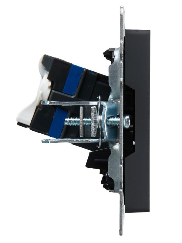 BRITE Розетка компьютерная RJ45 кат.6 РК11-БрГ графит | BR-K10-2-K53 | IEK — миниатюра 3