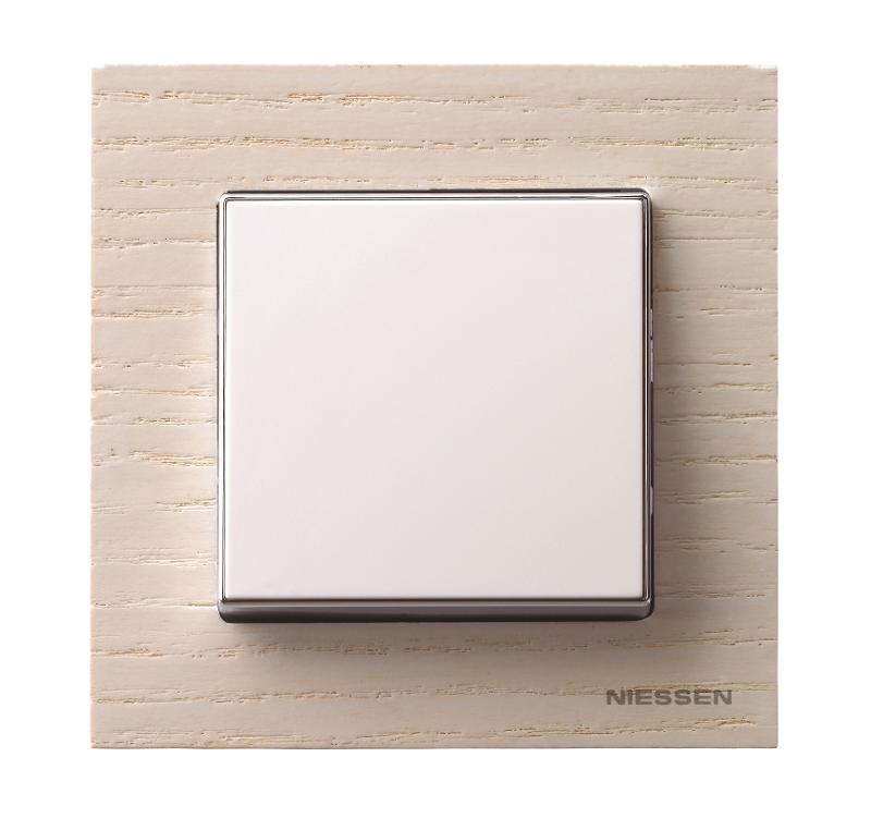 Рамка 1-постовая, серия SKY, цвет дерево белый ясень|2CLA857100A2001| ABB — миниатюра 2
