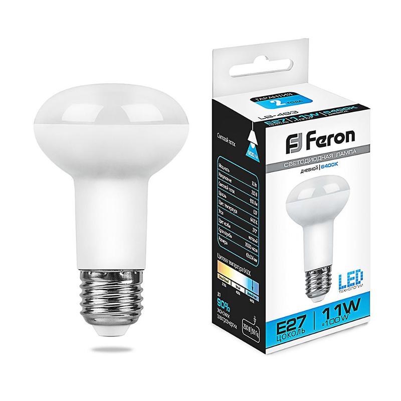 Лампа светодиодная рефлектор LB-463 (11W) 230V E27 6400K R63 | 25512 | FERON — фото 1 | Sento