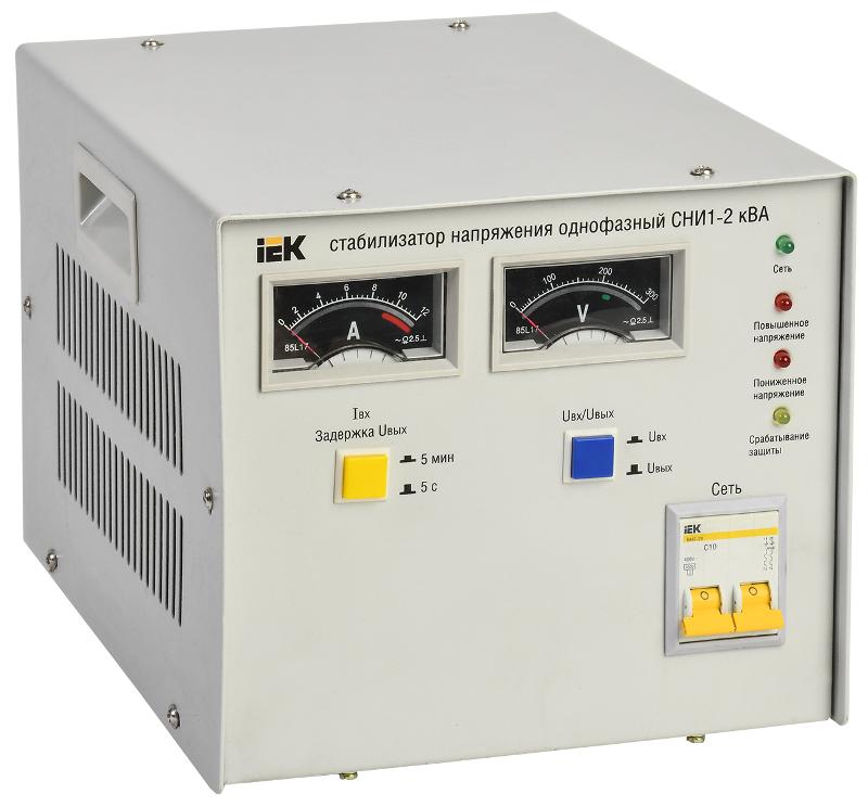 Стабилизатор напряжения СНИ1-2 кВА однофазный  | IVS10-1-02000 | IEK — IEK (ИЭК)