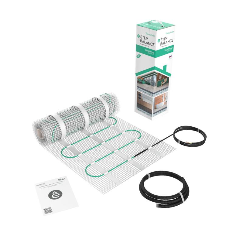 STEP BALANCE Мат нагревательный SBM150010, 150 Вт/м2, 150 Вт, 1 м2 | SBM150010 | SE — Systeme Electric