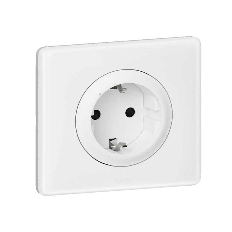Розетка умная с/з Celiane 16А 230В рамка бел. глянец бел. Netatmo | 064830 | Legrand — Legrand