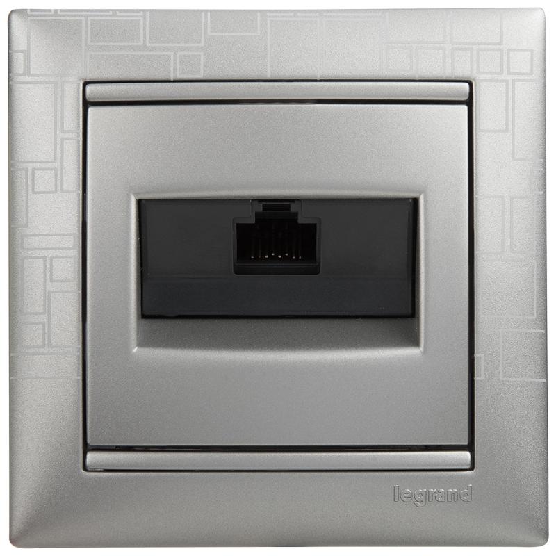 Valena Алюминий Розетка комп(RJ45) 1-ая 6 кат UTP — миниатюра 10