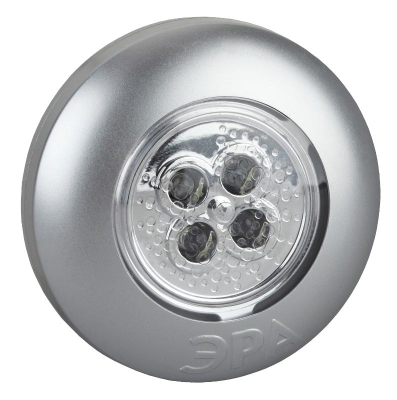 Светильник пушлайт (подсветка)  4хLED 3xAAA SB-503  Аврора серебристый (1 шт. в коробке) | Б0029183 | ЭРА — ЭРА (Энергия света)