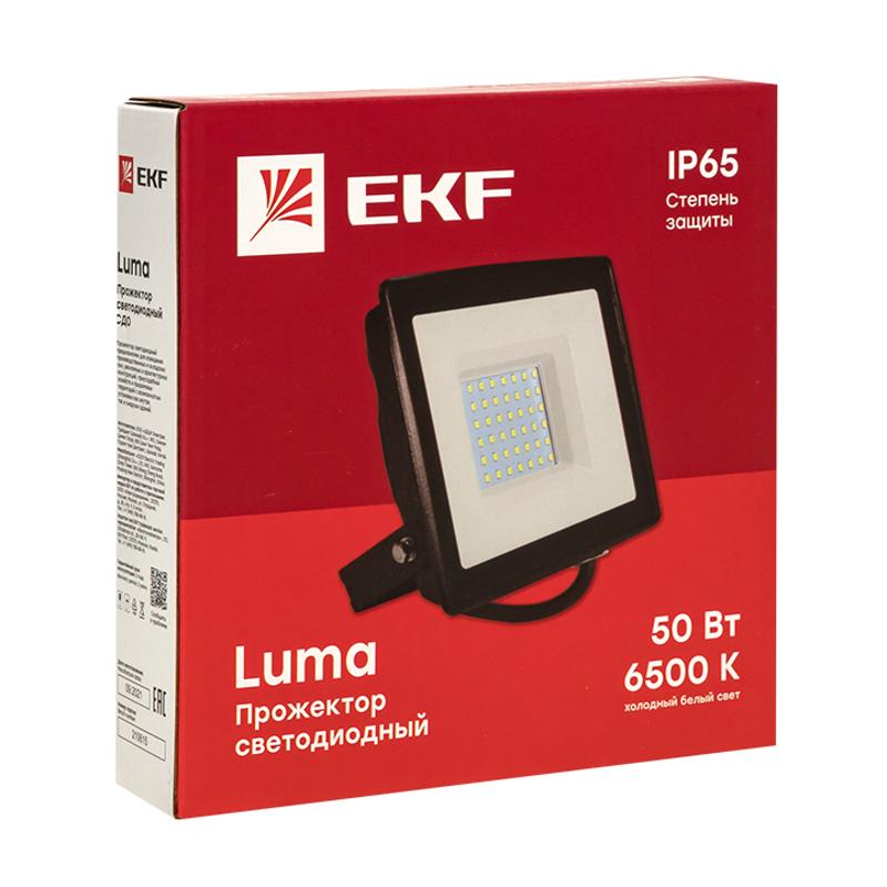 Прожектор светодиодный СДО-3002 20Вт 6500К IP65 EKF Basic | FLL-3002-20-6500 | EKF — миниатюра 5