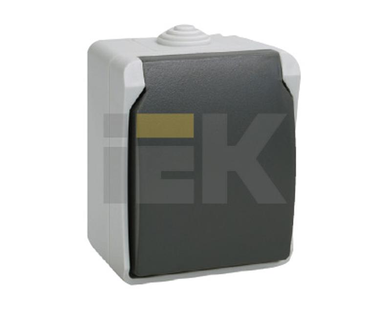 Форс Розетка 1-местная О/У с/з РСб20-3-ФСр IP54 | ERS12-K03-16-54-DC | IEK — миниатюра 2