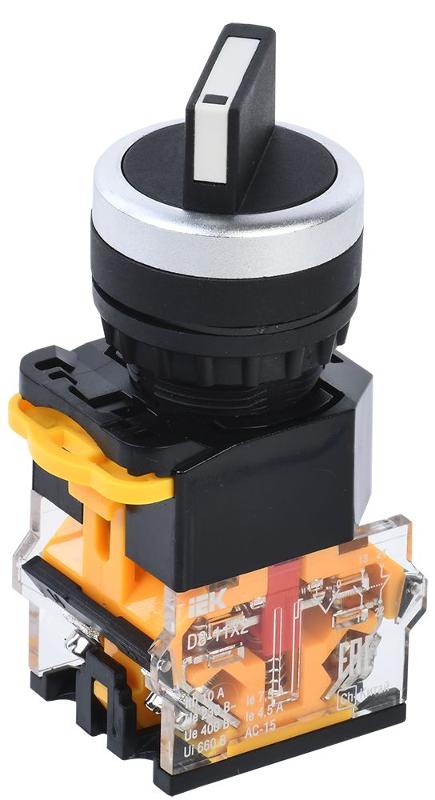 Переключатель D8-11X2 2 полож. 1з+1р черный | BSW30-11X2-3-24-2-K02 | IEK — IEK (ИЭК)