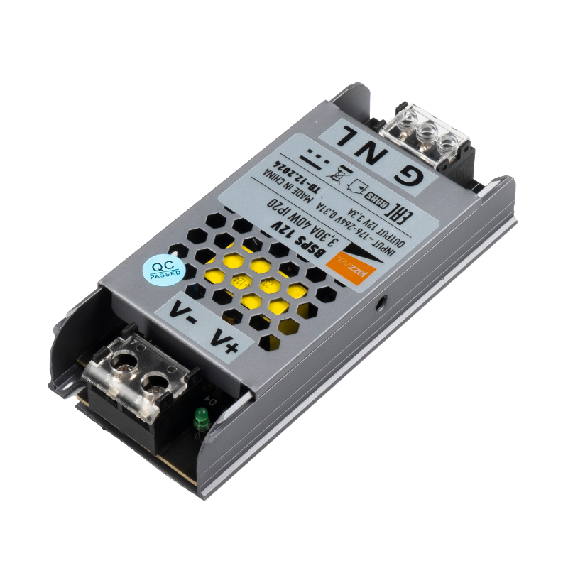 Драйвер (блок питания) для светодиодной ленты BSPS    12V3,30A= 40W IP20 2 г. гар.  | .5062122 | Jazzway — Jazzway
