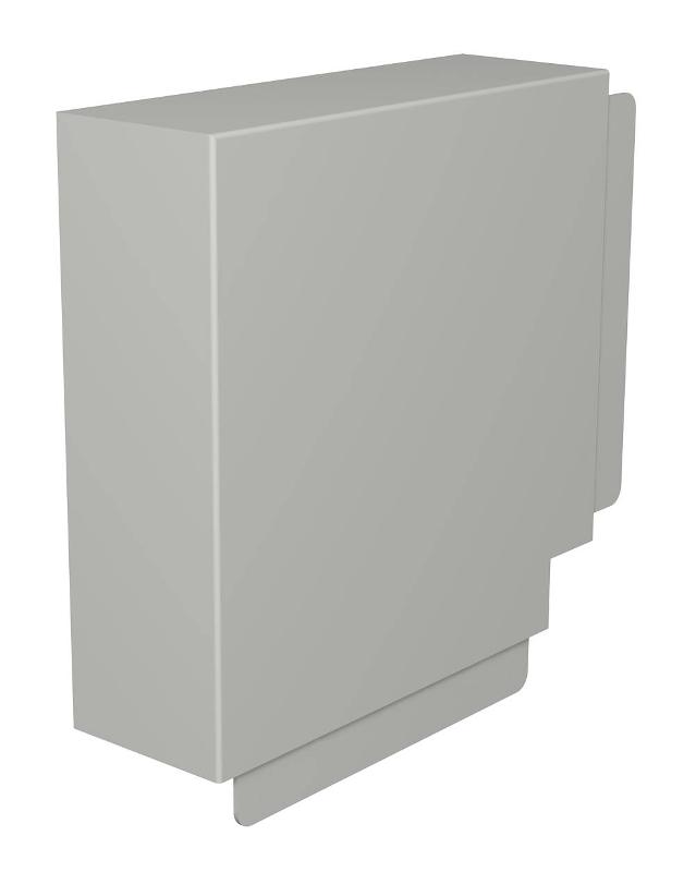Крышка плоского угла кабельного канала WDK 80x210 мм (ПВХ,серый) (WDK HF80210GR) | 6024629 | OBO Bettermann — OBO Bettermann