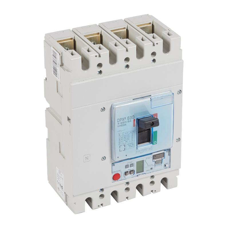 Выключатель автоматический DPX3 630 - эл. расцепитель S2 - 36 кА - 400 В~ - 4П - 500 А | 422064 | Legrand — Legrand
