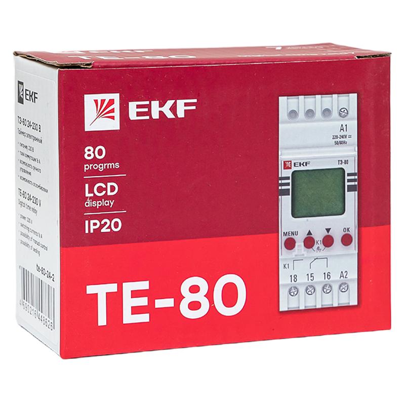 Таймер электронный двухканальный ТЭ-80 24-230В | te-80-24-2 | EKF — миниатюра 13