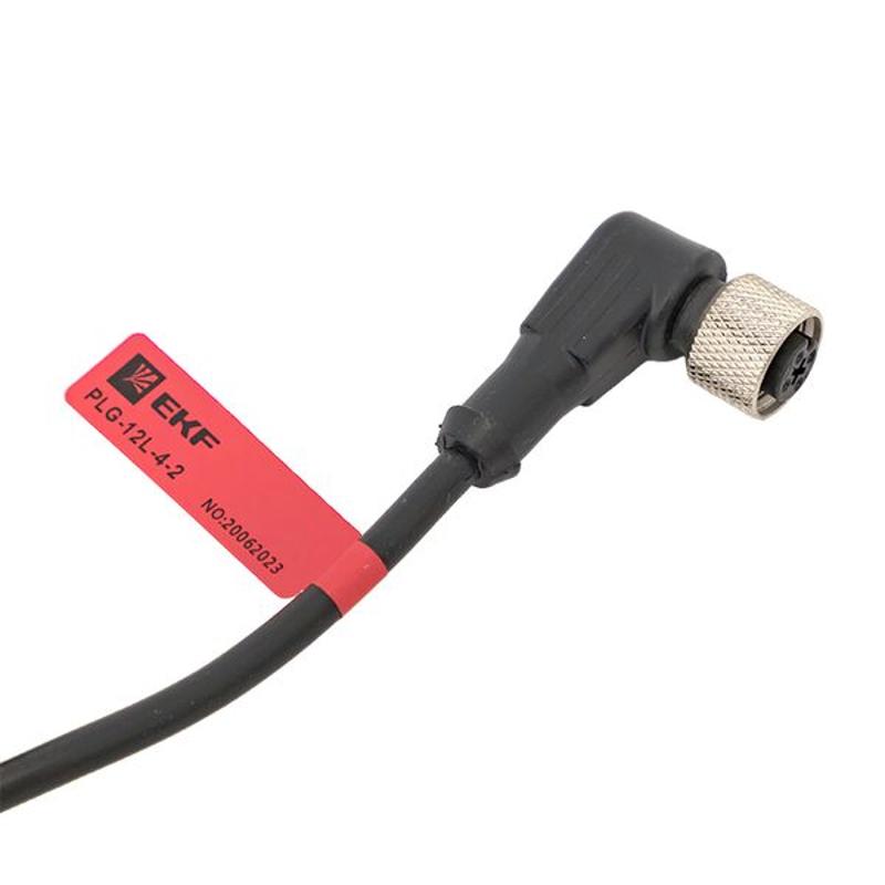 Кабель-разъем М12 4-PIN угловой PLG-12L-4-2|PLG-12L-4-2|EKF — миниатюра 6