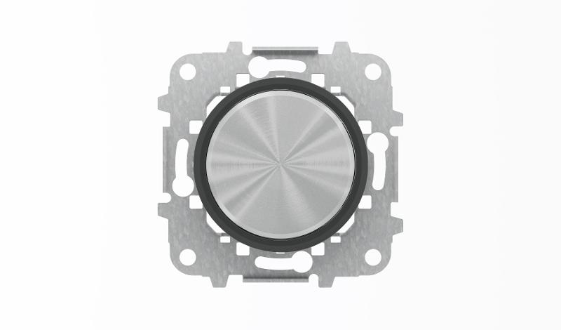 Заглушка с суппортом, серия SKY Moon, кольцо чёрное стекло|2CLA860000A1501| ABB — ABB