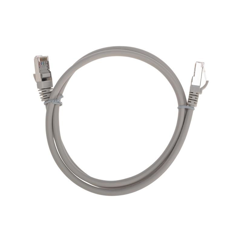 Патч-корд F/UTP CAT 6, RJ45-RJ45, 26AWG, LSZH, серый, 1м REXANT | 02-0210-1 | REXANT — фото 1 | Sento