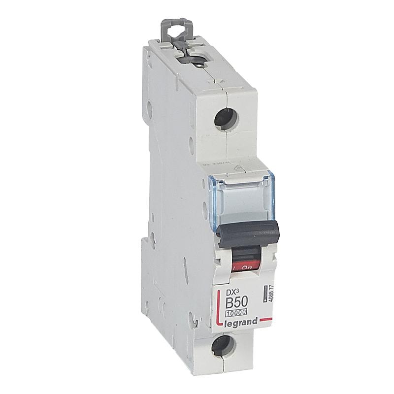 Выключатель автоматический  однополюсный DX3 10000 50А B 16кА | 408877 | Legrand — Legrand
