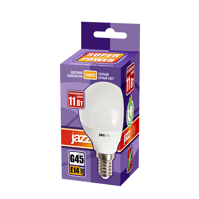 Лампа светодиодная PLED- SP G45 11w E14 3000K 230/50 | .5019249 | Jazzway — миниатюра 2