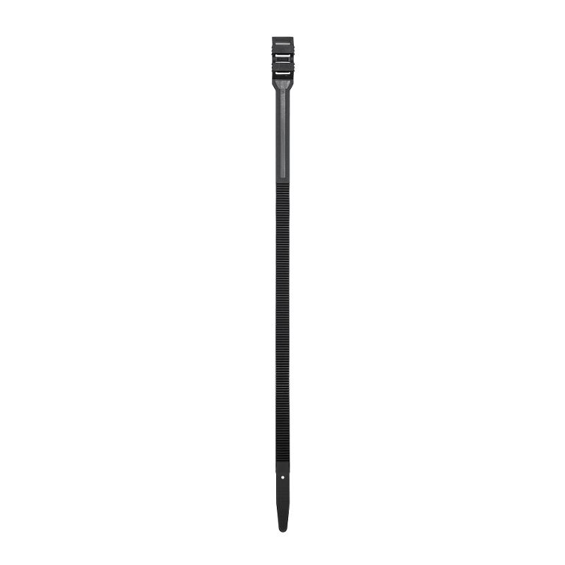 Хомут P6.6 с плоским замком, черный 9x300 | 26502SR | DKC — миниатюра 2