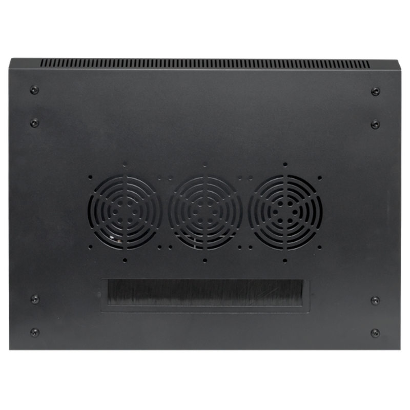 Шкаф настенный 19" TERACOM PRO 12U 600х600 мм дверь стеклянная с замком-ручкой чёрный|TRP-WLL-1266-40B|EKF — миниатюра 5