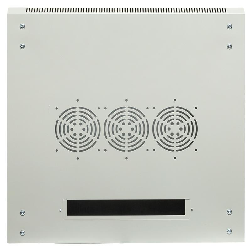 Шкаф настенный 19" TERACOM PRO 15U 600х600 мм дверь стеклянная с замком-ручкой серый|TRP-WLL-1566-40G|EKF — миниатюра 12