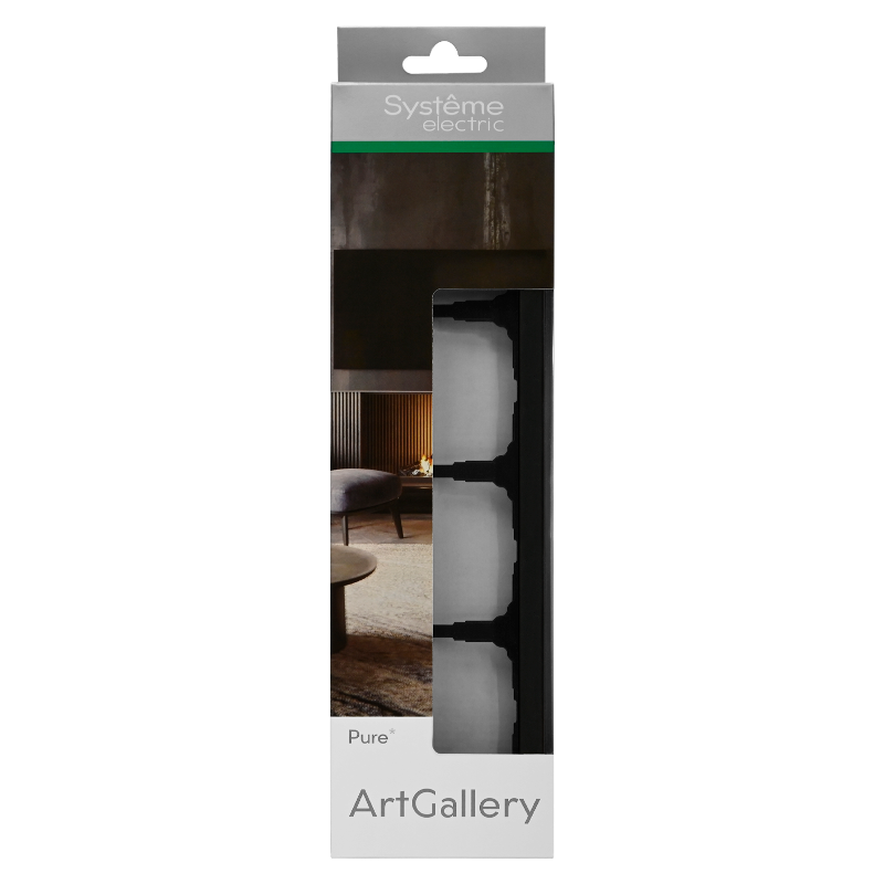 ArtGalery Pure Черный Рамка 4-постовая , МАТОВОЕ органическое стекло | GAL331004 | SE — миниатюра 3