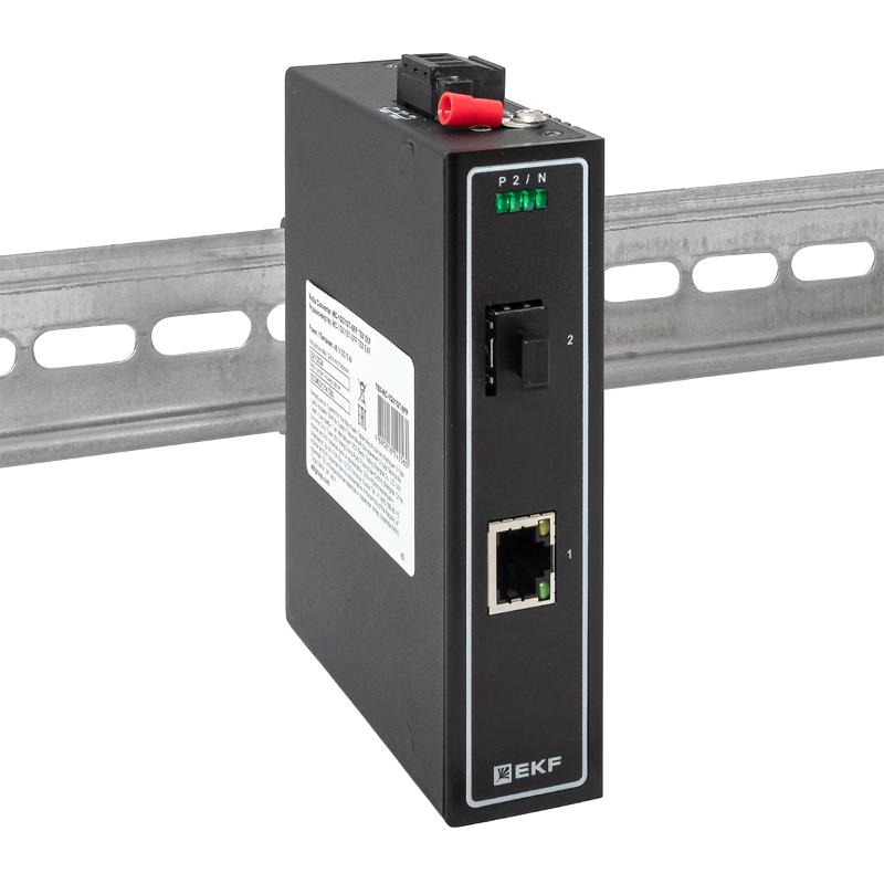 Медиаконвертер 10/100/1000Base-TX в 1000Base-X SFP TSX |TSX-MC-1GX1GT-SFP|EKF — миниатюра 2