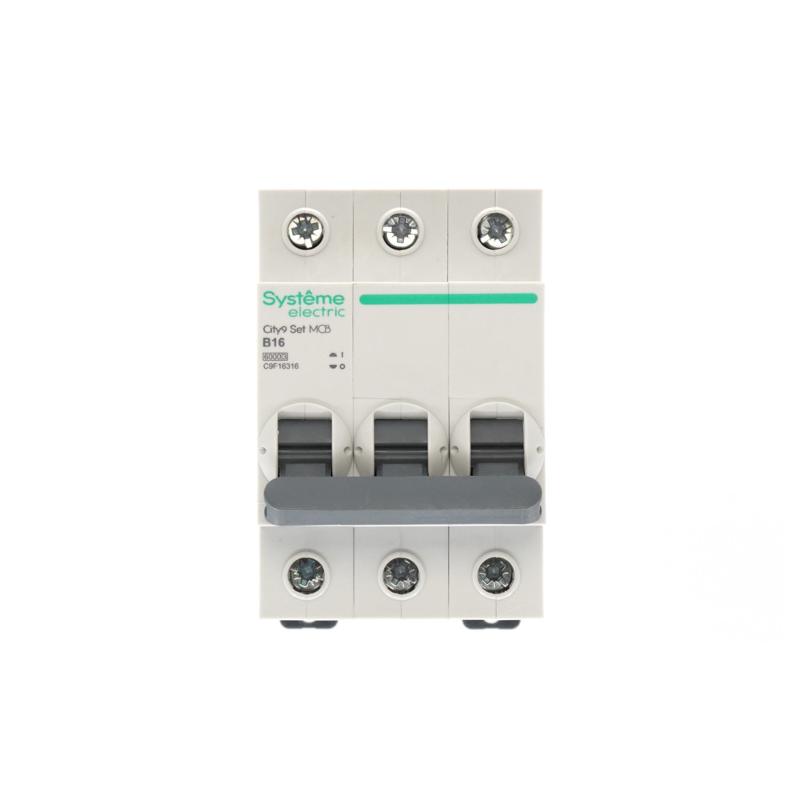 Выключатель автоматический трёхполюсный 16A B 6kA City9 | C9F16316 |Systeme Electric — миниатюра 3