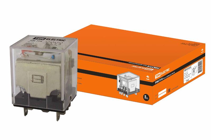 Реле РЭК77/4 с инд. 10А  12В AC | SQ0701-0055 | TDM — TDM ELECTRIC