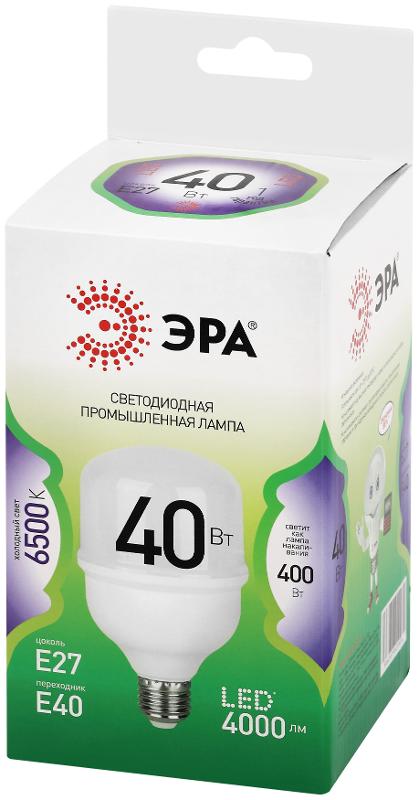 Лампа светодиодная  GREEN LINE LED POWER T80-40W-865-E27/E40 GL E27/E40 40 Вт колокол холодный свет | Б0067048 | ЭРА — миниатюра 5