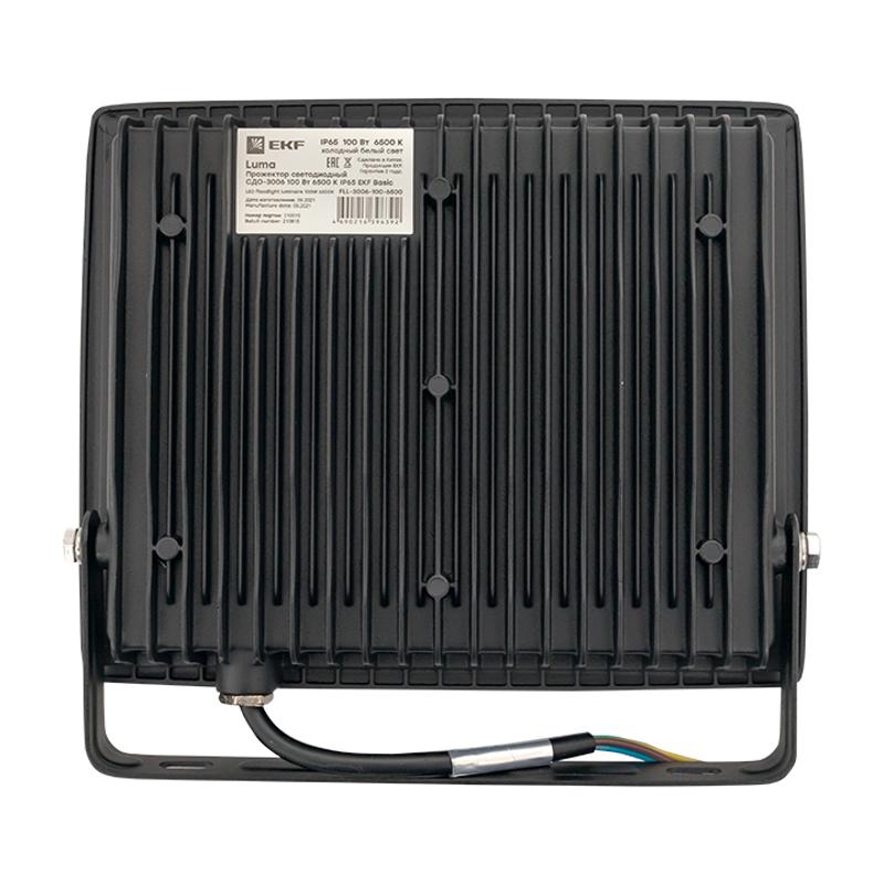 Прожектор светодиодный СДО-3006 100Вт 6500К IP65 EKF Basic | FLL-3006-100-6500 | EKF — миниатюра 5