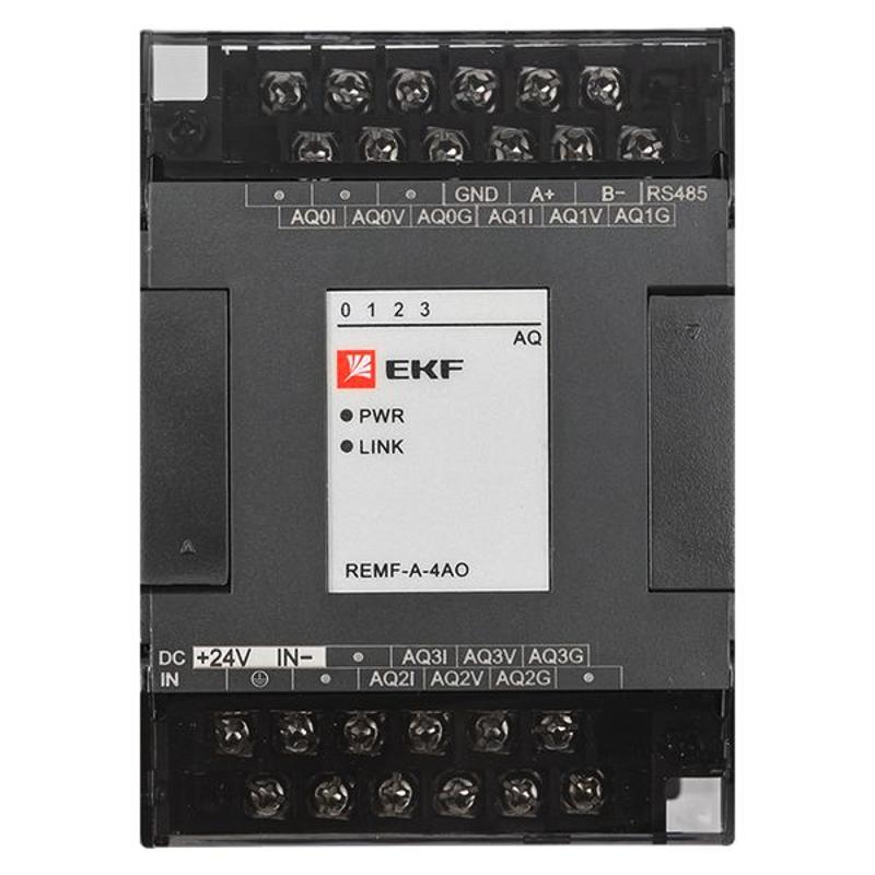 Модуль аналогового вывода REMF 4 PRO-Logic (с поверкой) | REMF-A-4AO-V | EKF — миниатюра 3