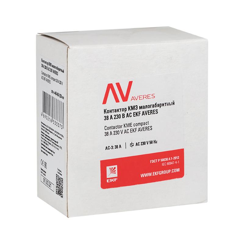 Контактор КМЭ 38А 400В АС EKF AVERES | ctr-s-40-00-400-av | EKF — миниатюра 4