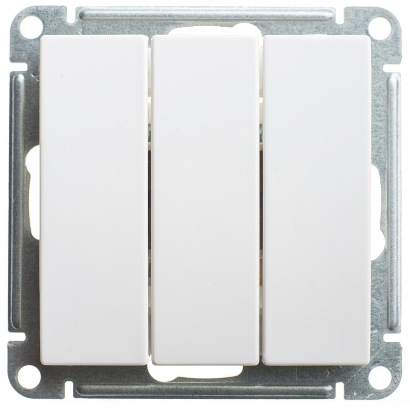W59 Белый Выключатель 3-клавишный 10АХ | VS0510-351-1-86 | SE — Systeme Electric