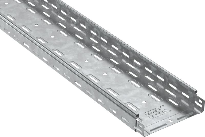 ESCA Лоток перфорированный 50х150х3000 HDZ | CLP10-050-150-3-M-HDZ | IEK - ( ротация на ES5-12-050-150-3-07-HDZ ) — миниатюра 2