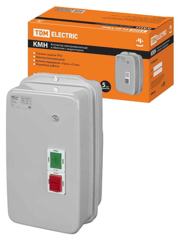 КМН48062 80А в оболочке с индикатором Ue=220В/АС3 IP54 | SQ0709-0037 | TDM — TDM ELECTRIC