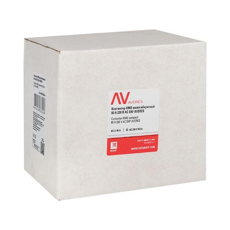 Контактор КМЭ 80А 230В АС EKF AVERES | ctr-s-80-00-230-av | EKF — миниатюра 2