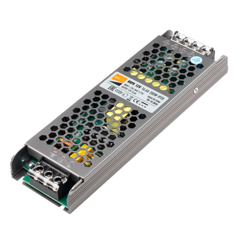 Драйвер для светодиодной ленты LED BSPS 200Вт 12В IP20 | 2859433A | Jazzway — Jazzway