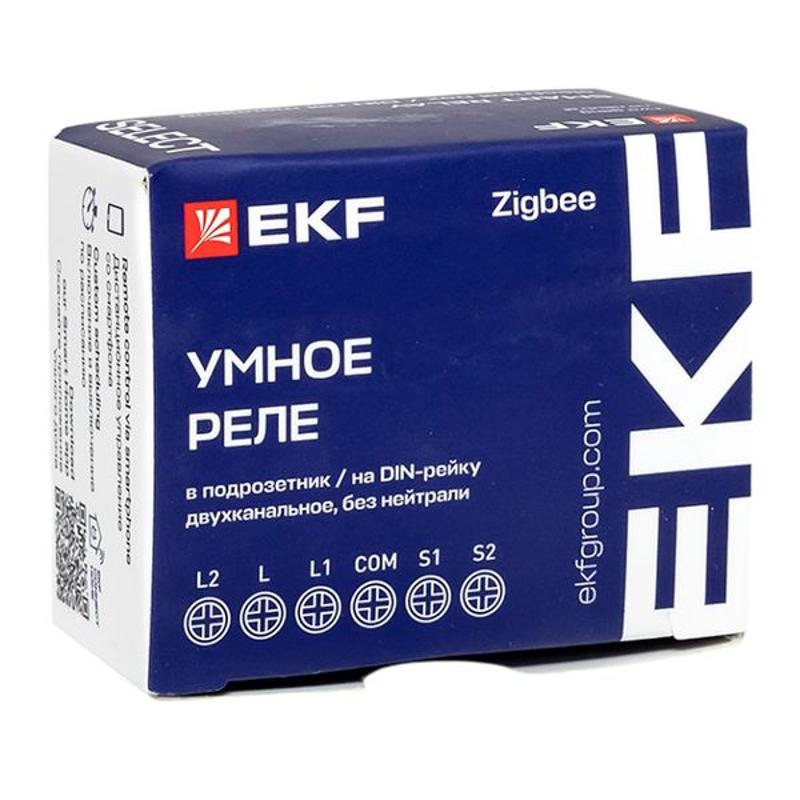 Умное реле в подрозетник 2-канальное без нейтрали Zigbee EKF Connect Select | ssh-2g-zb-nn | EKF — миниатюра 11