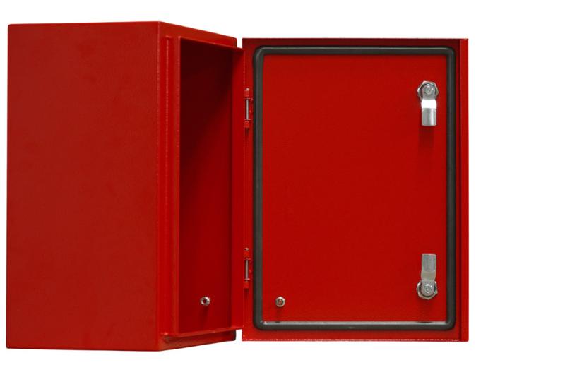 Корпус металлический ЩРНМ IP55 250х200х150 RAL3020 красный | 32523DEK | DEKraft — миниатюра 2