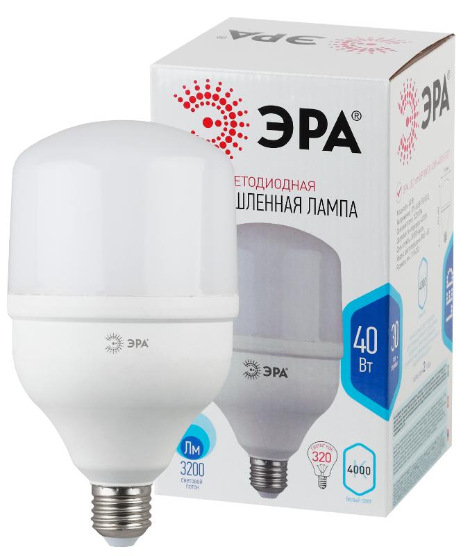 Лампа светодиодная LED 40Вт T120 Е27 220В 4000К smd POWER | Б0027005 | ЭРА — миниатюра 1