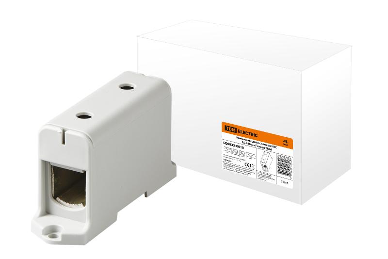Клемма вводная силовая КВС 35-240 кв.мм. серая  | SQ0833-0010 | TDM — TDM ELECTRIC