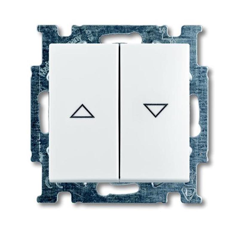 ABB Basic 55 Альп. белый Выключатель жалюзийный | 1012-0-2140  | 2CKA001012A2140 | ABB — ABB