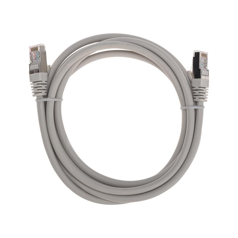 Патч-корд S/FTP CAT 6A (10G), RJ45-RJ45, 28AWG, LSZH, серый, 2м REXANT | 02-0390-2 | REXANT — фото 1 | Sento