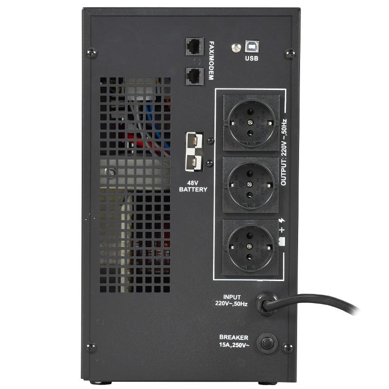 ITK ELECTRA LT ИБП 2кВА/1,6кВт 48VDC без АКБ USB Schuko | ELT-2000VA-1-L-S | ITK — миниатюра 3