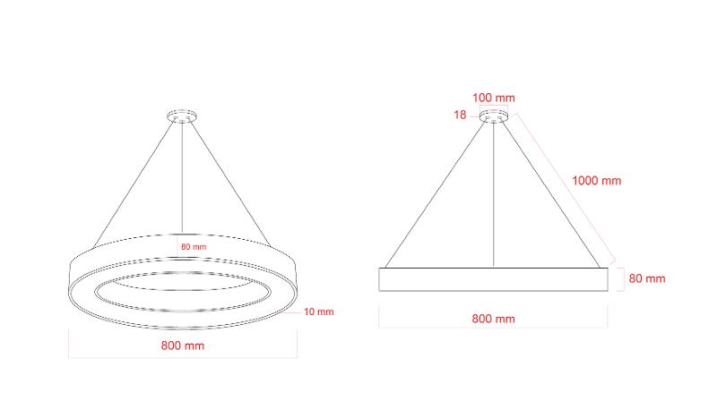 Светильник светодиодный Geometria SPO-134-B-40K-056 800*800*80 см 56Вт 4000К Черный корпус ЛТ | Б0058905 | ЭРА — миниатюра 3