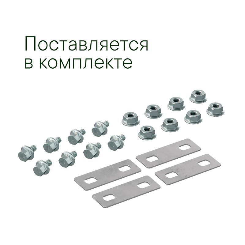 Крышка на X-ответвитель, осн.600, R600, цинк-ламельная в комплекте с креп. эл. и соед. пластинами, необходимым | LK6006KZL | DKC — миниатюра 2
