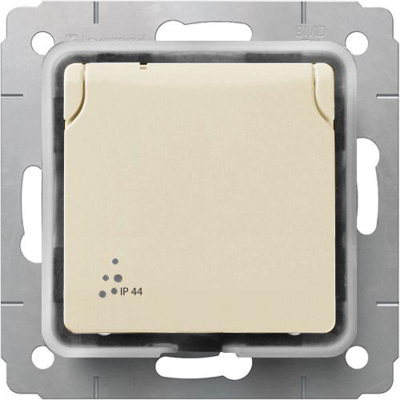Cariva Сл. кость Розетка с/з IP44 — миниатюра 3