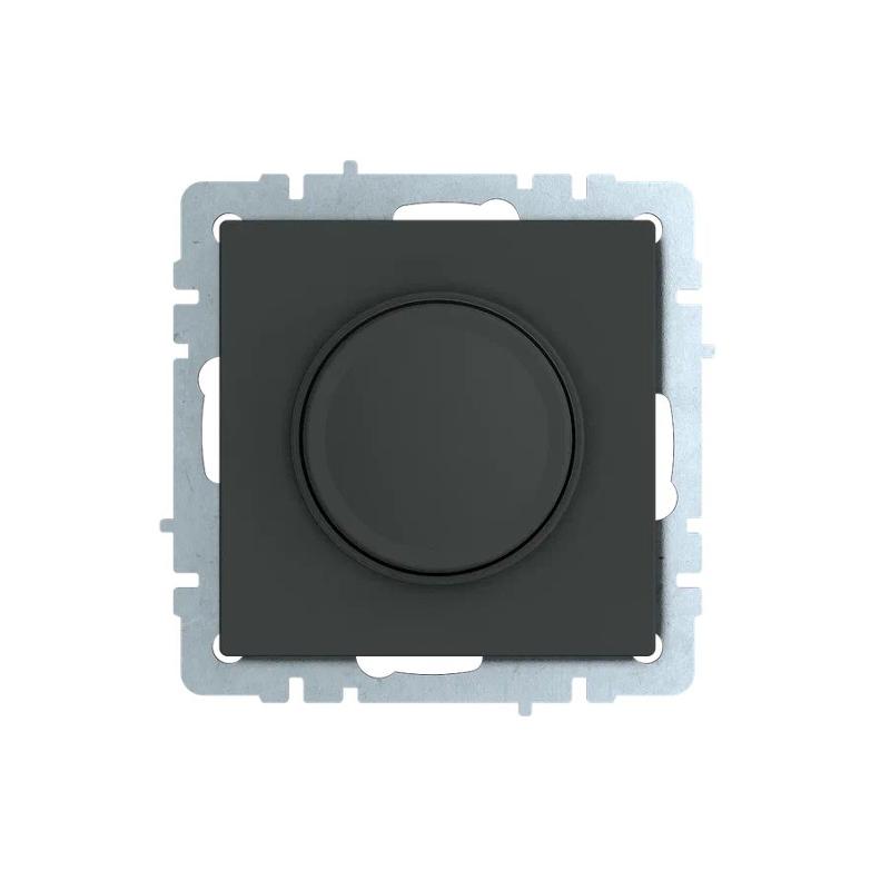 BRITE Светорегулятор поворотно-нажимной 600Вт СС10-1-0-БрГ графит  | BR-D20-0600-K53 | IEK — миниатюра 2
