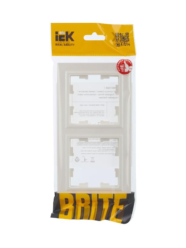 BRITE Рамка 2-ая РУ-2-БрЖ жемчуг | BR-M22-K36 | IEK — миниатюра 7