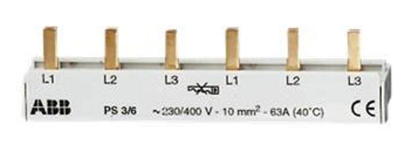 Шина 3ф. к. 6мод.63А PS3/6 | 2CDL231001R1006 | ABB — ABB