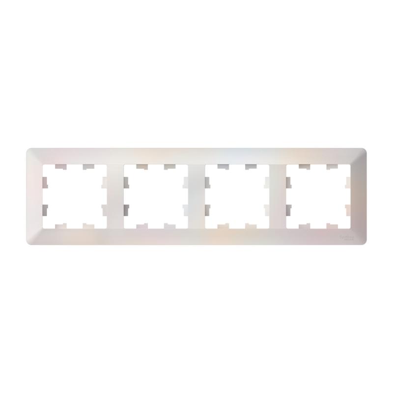 AtlasDesign Air Рамка 4-ая, Жемчуг / Дымчатый Белый | ATN220404 | SE — Systeme Electric